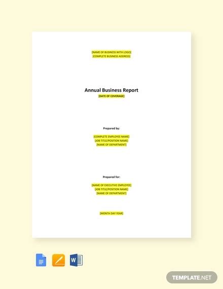 10 Business Activity Report Templates Word Pdf Pages Free