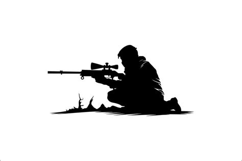 Sniper soldier silhouette military target sniper soldier silhouette ...