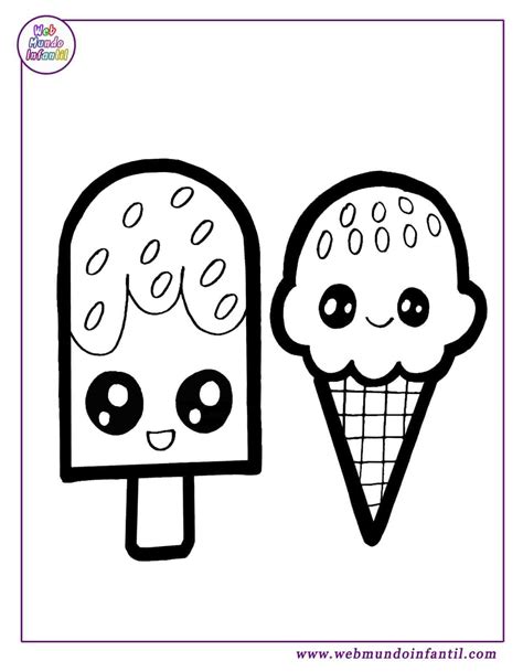 Helados Kawaii Para Colorear Images Sexiz Pix