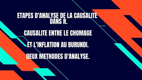 Analyse De La Causalit Causality Analysis Comment Faire Une Analyse