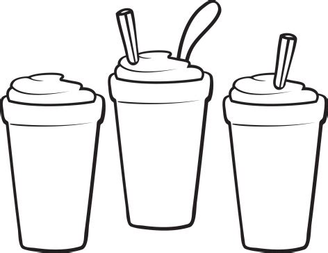 Milkshake Black White Pics - ClipArt Best