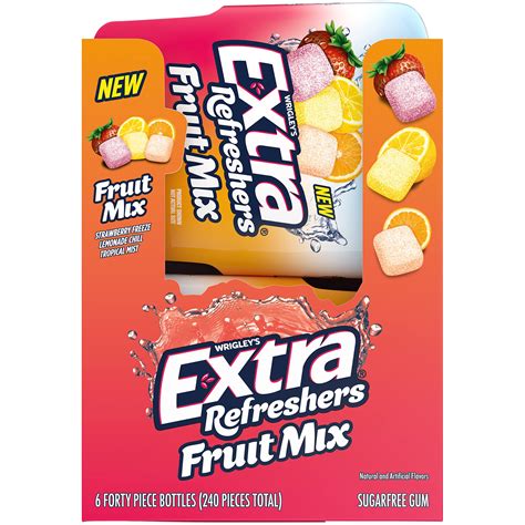 Extra Refreshers Fruit Mix Sugar Free Chewing Gum Bulk