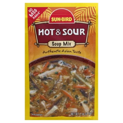 Sunbird Soup Mix Hot Sour No Msg Added Products Lowes Foods To Go Local And Fresh Same