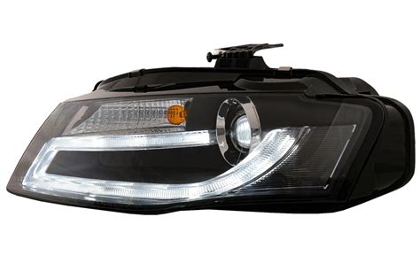 Headlights For AUDI A4 B8 8K 2008 2011 LED Daytime Running Light Bar