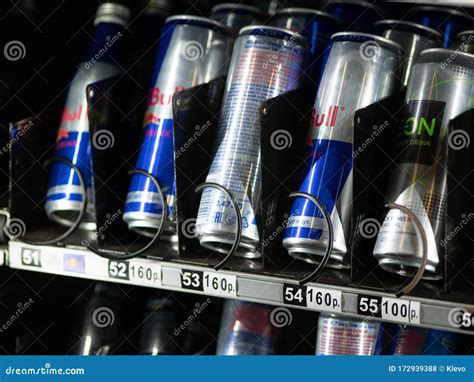 Moscow Russia February Red Bull E On Energy Drinks In