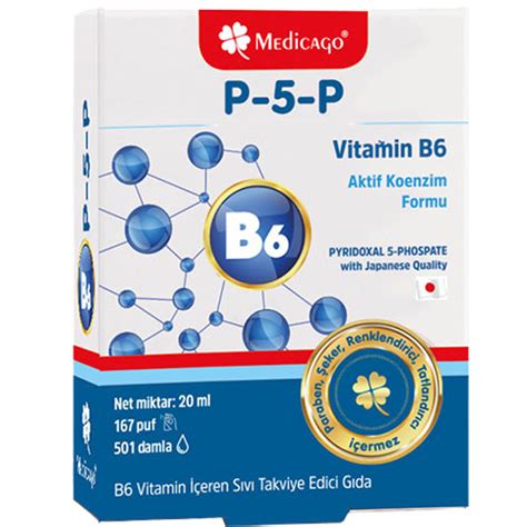 Medicago P5p Vitamin B6 Damla 20 Ml Nar Ecza