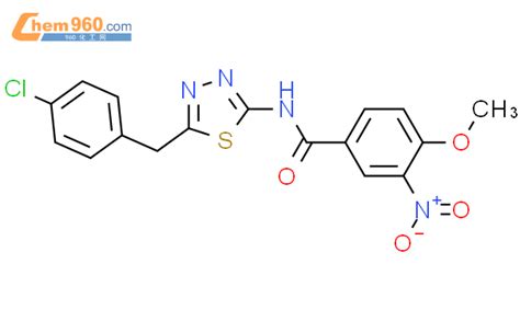 519170 37 7 N 5 4 Chlorobenzyl 1 3 4 Thiadiazol 2 Yl 4 Methoxy 3