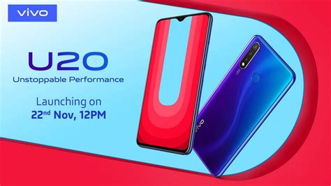 Vivo U20 India Launch Set For November 22 Amazon Teaser Confirms