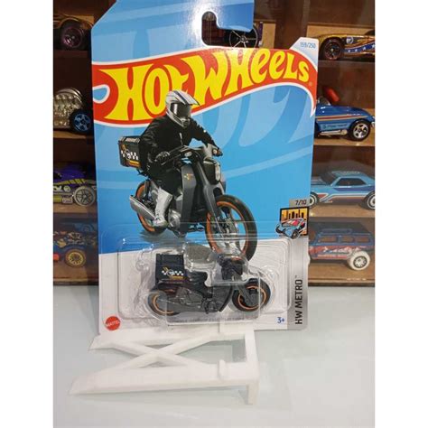 Hot Wheels Honda Super Cub Custom Regular Treasure Hunt Shopee Brasil