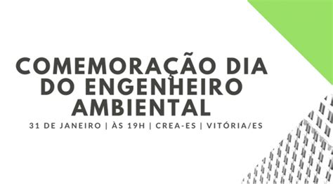 Comemoração do Dia do Engenheiro Ambiental em Vitória ES Sympla