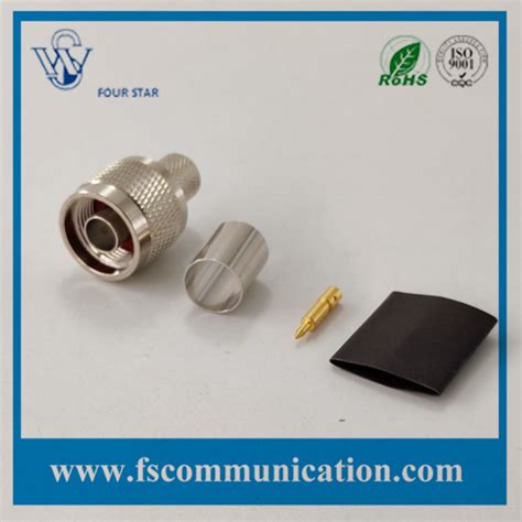 Antenna Electrical N Type Male Crimp Rf Coaxial Connector For Rg11