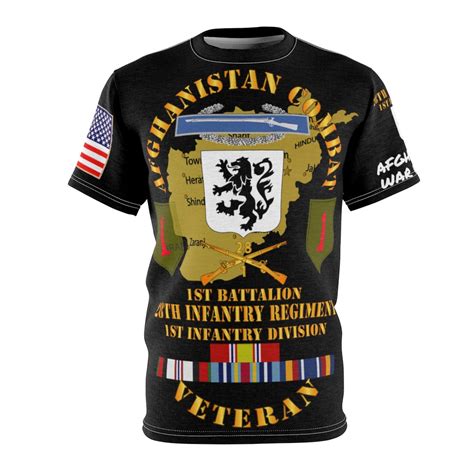 All Over Printing Army Afghanistan War Veteran 1st Battalion 28