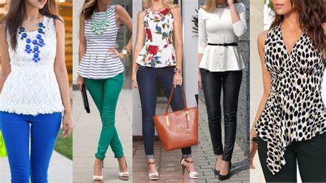 Blusas Peplum Un Estilo De Blusa Femeninas Y Coquetas Outfits Con