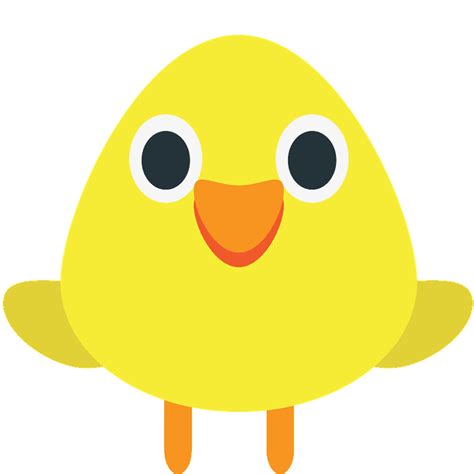 Front Facing Baby Chick Free Vector Emoji On