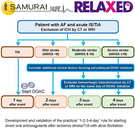 Practical “1 2 3 4 Day” Rule For Starting Direct Oral Anticoagulants After Ischemic Stroke With