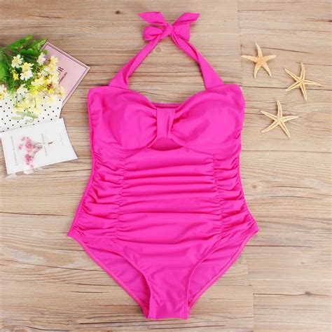 Sexy Push Up One Piece Swimsuit Monokini 2018 Plus Size Swimwear For