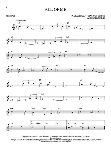 101 Jazz Songs for Trumpet - Instrumental Solo - Taylor's Music Store ...