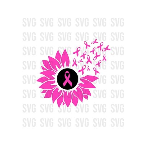 Sunflower Cancer Svg Etsy