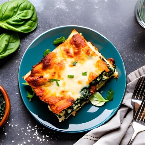 Lasagnes aux épinards et champignons végétariennes faciles