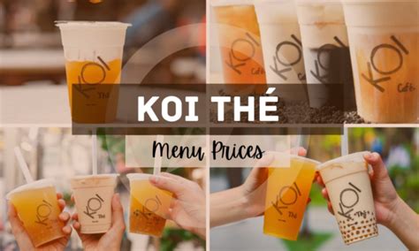 Koi Cafe Menu Price Singapore Updated