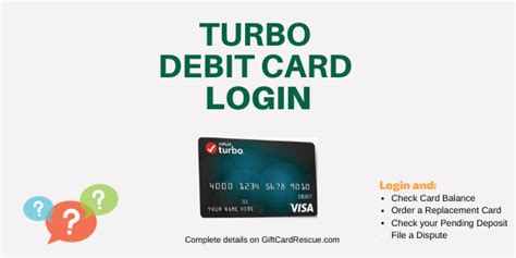 Turbo Debit Card Login