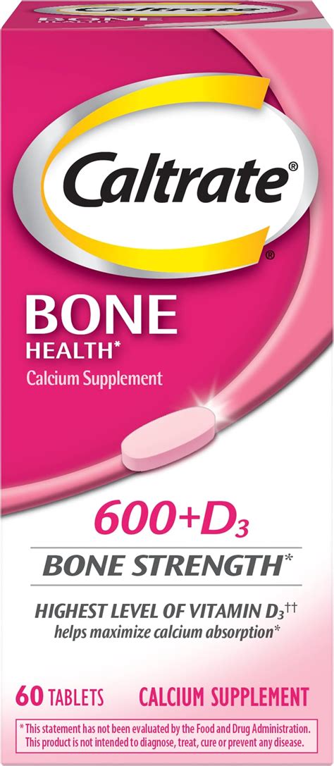 Amazon Caltrate 600 Plus D3 Calcium And Vitamin D Supplement