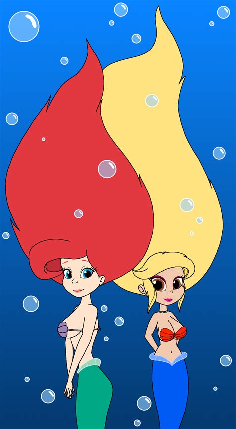 Princess Ariel and Mermaid Jasmine by DMCArtsNG on Newgrounds