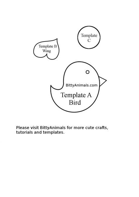 Your Free Felt Robin Template Card Tutorial Templates Bird Template