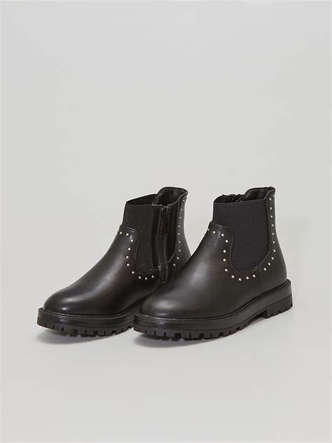 Boots Avec Clous Noir Kiabi 25 00