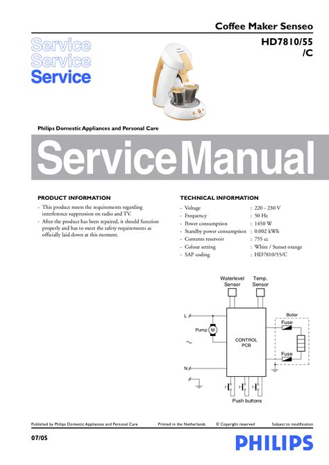 Pdf Manual For Philips Coffee Maker Senseo Hd