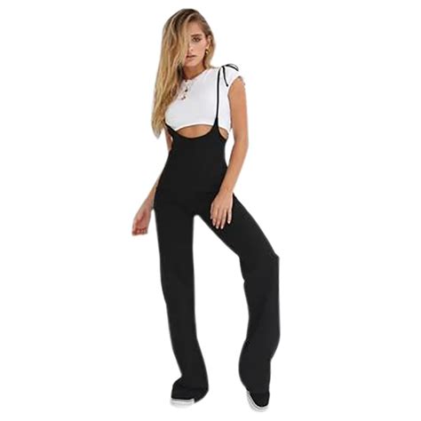 Women Wide Leg Jumpsuit Sexy Spaghetti Strap Sleeveless Overalls