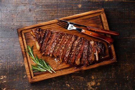 Steak On A Cutting Board Stock Image Image Of Harvest 2374185