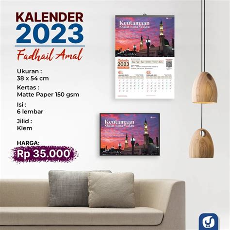 Jual KALENDER DINDING YUFID 2023 Di Lapak Yufid Store Bukalapak