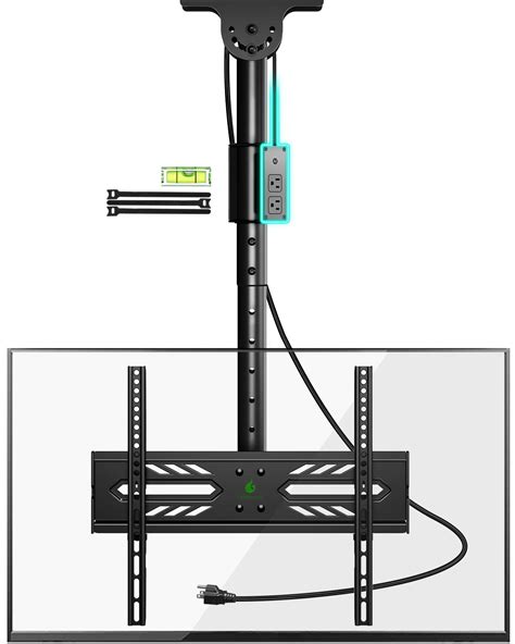 Greenstell Soporte Para Tv De Techo Con Toma De Corriente Soporte