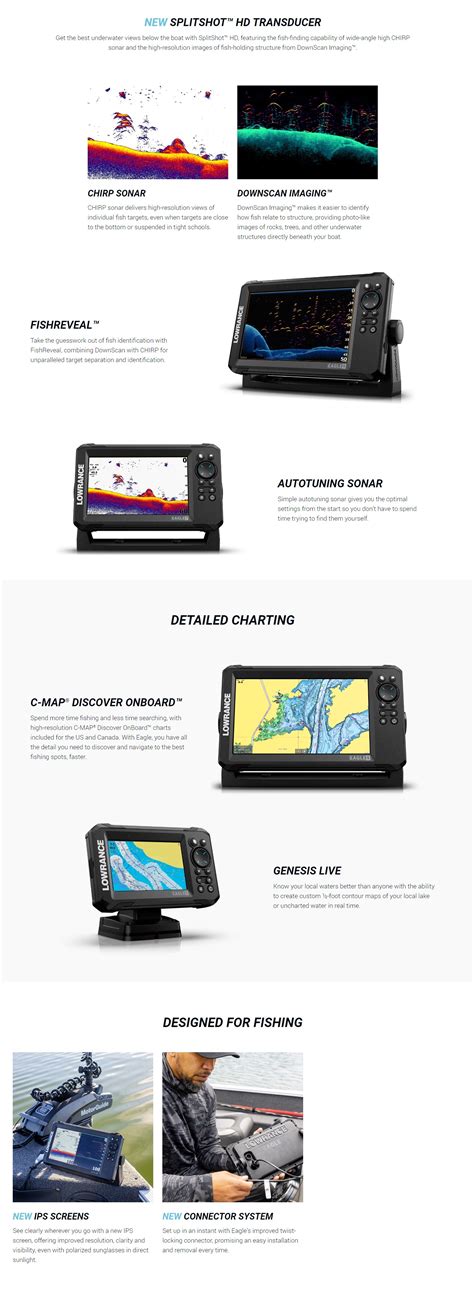 Lowrance Eagle With Hdi Transducer Chartplotter Fishfinder