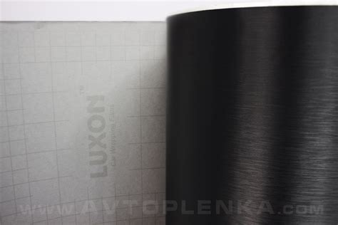 Черная пленка шлифованный металл от Luxon™ l avtoplenka.com