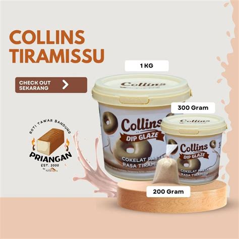 Jual COLLINS DIP GLAZE 1KG 300GR 200GR REPACK Topping Selai Donat