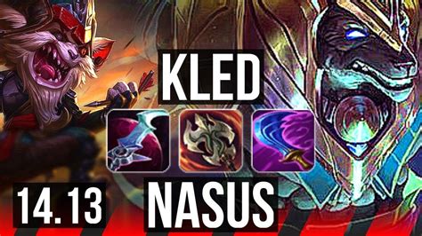 KLED Vs NASUS TOP 75 Winrate 9 3 11 Dominating VN Master 14