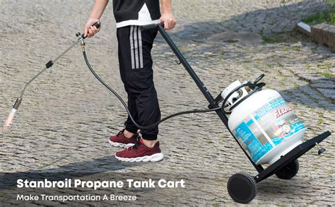 Stanbroil 20 Lbs Propane Tank Cart Durable Metal Hand
