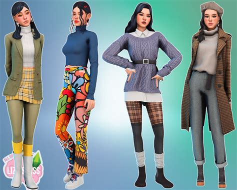 Sims Creations And Designs By Lizzisimss Winter 3 Cc List 1