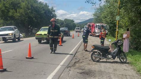 Chocaron Una Moto Y Un Utilitario En San Roque El Diario De Carlos Paz