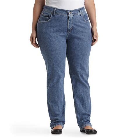 Riders By Lee Womens Plus 5 Pocket Relaxed Fit Jean