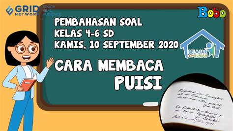 Pembahasan Soal Tvri Sd Kelas Kamis September Cara