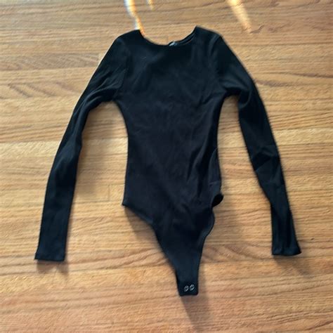 Naked Wardrobe Tops Naked Wardrobe Black Bodysuit Poshmark