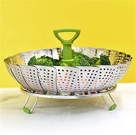 Vegetable Steamer Basket Foldable Stainless Steel Vegetable Steamer