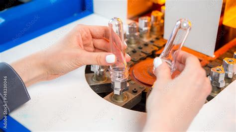 Plastic Bottle Making Process Stock Photo Adobe Stock