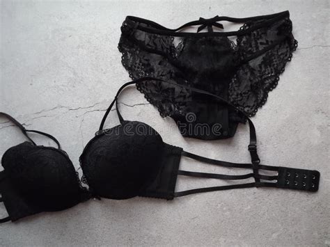 Lace Black Lingerie Set Stock Photo Image Of Seductive 254459630