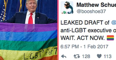 Alleged Donald Trump Anti Lgbt Executive Order Leaked Attn