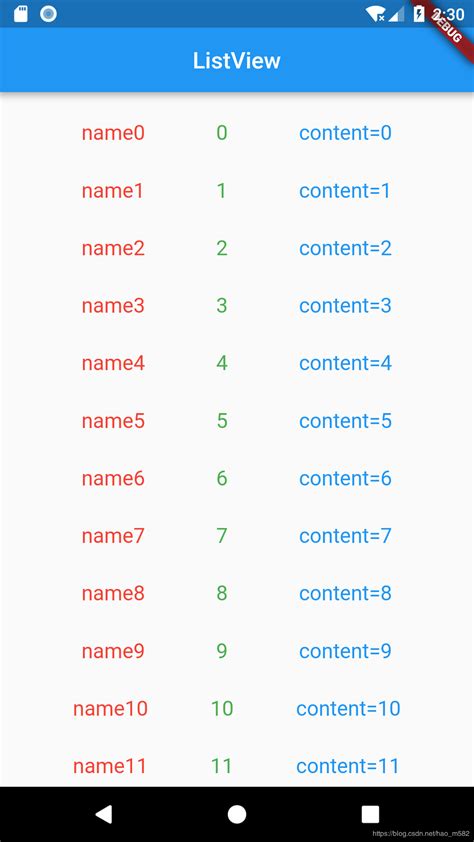 Flutter Listview详解非常适合大家去使用和尝试 掘金