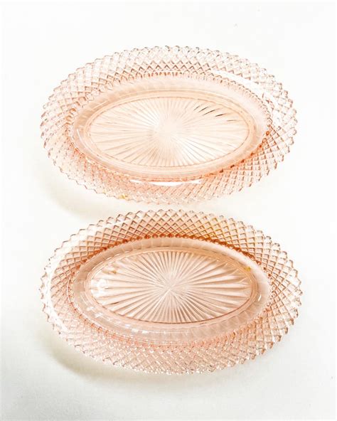 Pair Of Original Anchor Hocking Miss America Pink Depression Glass